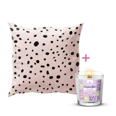 Възглавница + Натурална свещ SUMMER LILAC