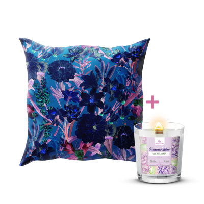 Възглавница + Натурална свещ SUMMER LILAC